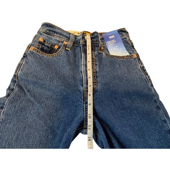 Levis Premium Reggae Straight Ankle Jeans Womens Size 23-27 Medium Wash Denim - Picture 3 of 11